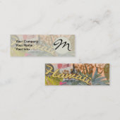 Hawaii Hula Travel Flower Mini Visitekaartje (Voorkant / Achterkant)