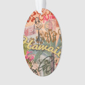 Hawaii Hula Travel Flower  Ornament (voorkant)