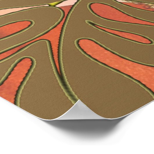 Hawaii Hula Travel Flower Poster (Hoek)