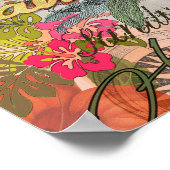 Hawaii Hula Travel Flower  Poster (Hoek)