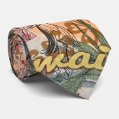 Hawaii Hula Travel Flower  Stropdas (Opgerold)