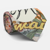 Hawaii Hula Travel Flower  Stropdas (Opgerold)