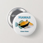 Hawaii Humu Humu Fish Ronde Button 5,7 Cm (Voorkant /achterkant)