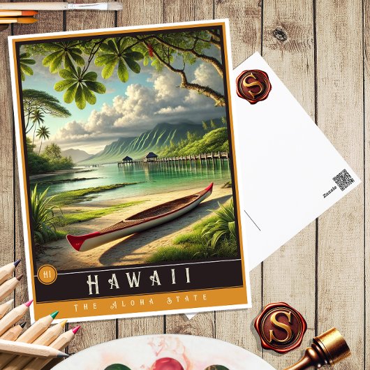 Hawaii | hyperrealistisch Briefkaart