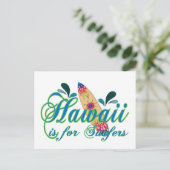 Hawaii is voor Surfers Briefkaart (Staand voorkant)