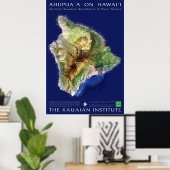Hawaii Island Ahupuaa Poster (Thuiskantoor)