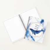 Hawaii Island Ocean Whale Monogram Dream Journal (Intérieur)