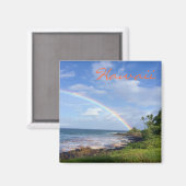 Hawaii Island regenboogmagneet Magneet (Voorkant / Achterkant)