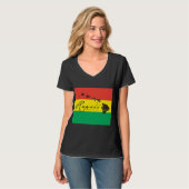Hawaii Island Reggae Flag T-shirt (Voorkant volledig)