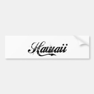 Hawaii Island Stone Washed Bumpersticker