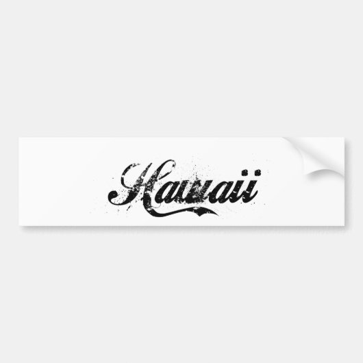 Hawaii Island Stone Washed Bumpersticker (Voorkant)