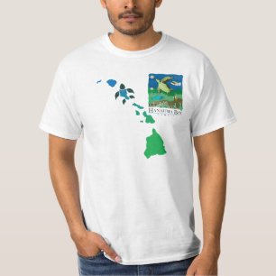 Hawaii Islands Chain - Hanauma Bay Oahu Schildpad T-shirt