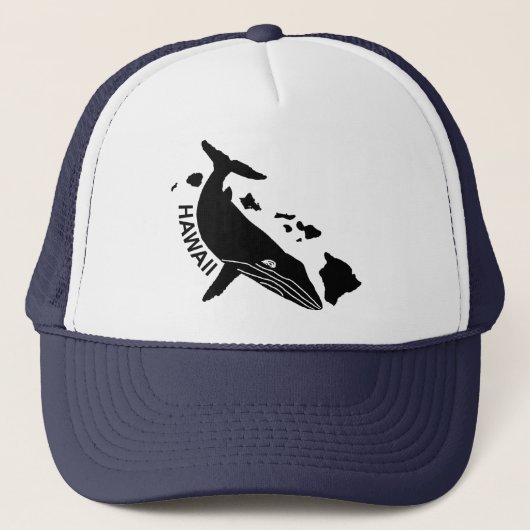 Hawaii Islands Humpback Trucker Hat Trucker Pet (Voorkant)