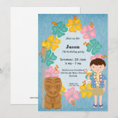 Hawaii-jarig jongetje kaart (Voorkant / Achterkant)