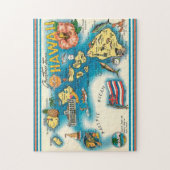 Hawaii Kaart 11x14 Puzzel (Verticaal)