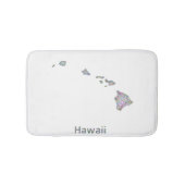 Hawaii-kaart Badmat (Voorkant)