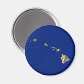 Hawaii Kaart Magneet (Voorkant / Achterkant)