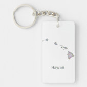 Hawaii-kaart Sleutelhanger (Voorkant)