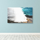 Hawaii Kauai Spouting Horn Canvas Afdruk (Insitu (Houten vloer))