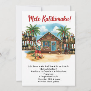 Hawaii kerstfeest party Hawaii “Mele Kalikimaka!” Kaart