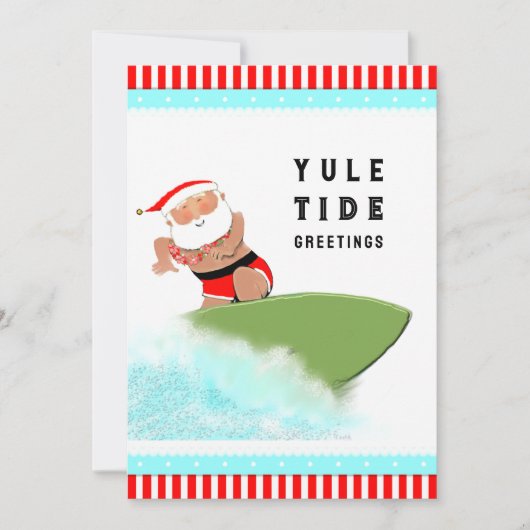 Hawaii Kerstmis Feestdagenkaart (Voorkant)