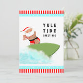 Hawaii Kerstmis Feestdagenkaart (Staand voorkant)