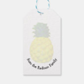 Hawaii Kerstmis Mele Kalikimaka Cadeaulabel (Achterkant)