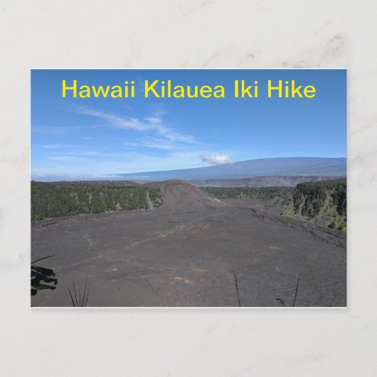 Hawaii Kilauea Iki Hike Briefkaart (Voorkant)