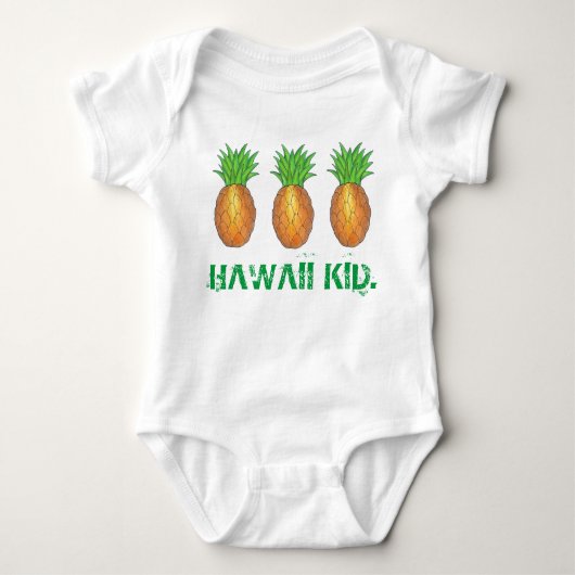 Hawaii Kind Tropische Hawaiian Island Pineappel Romper (Voorkant)