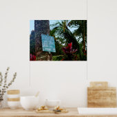 Hawaii "Kleding optioneel"-teken Poster (Keuken)