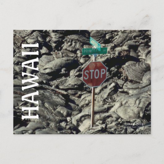 Hawaii Lava Stop Travel Briefkaart (Voorkant)