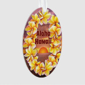 Hawai'i Lei avec Aloha Acrylique (devant)