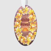Hawai'i Lei avec Aloha Acrylique (devant)