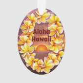 Hawai'i Lei met Aloha Acryl Ornament (achterkant)