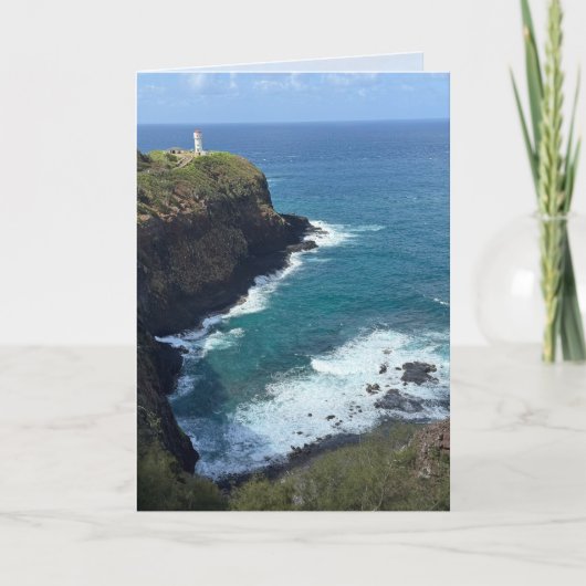 Hawaii Lighthouse Blank Greeting Card Kaart (Voorkant)