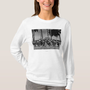 Hawaii - Lijn van Hula Girls Dancing T-shirt
