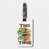 Hawaii Luau Tiki Time Bagagelabel (Achterkant verticaal)