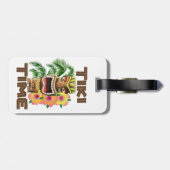 Hawaii Luau Tiki Time Bagagelabel (Achterkant horizontaal)