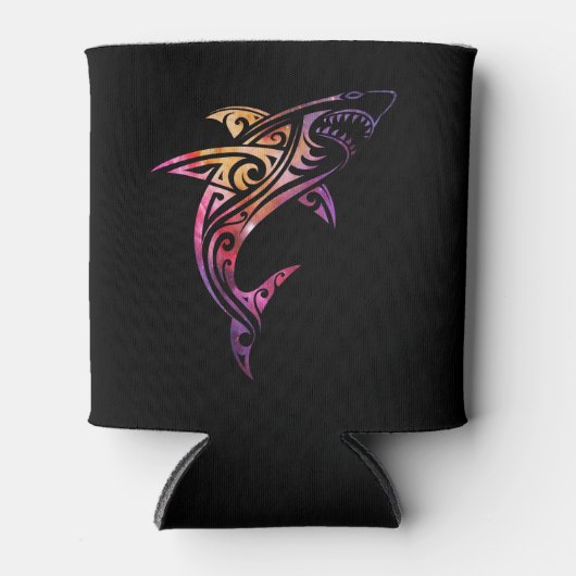 Hawaii Mano Tribal Shark Lover Blikjeskoeler (Voorkant)