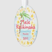Hawaii Mele Kalikimaka kerstornament Ornament (voorkant)