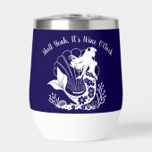 Hawaii Mermaid-Shell Ouais son horloge de vin (Avant)