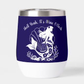 Hawaii Mermaid-Shell Ouais son horloge de vin (Arrière)