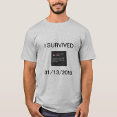 Hawaii Missile Alert T-shirt (Voorkant)