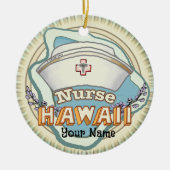 Hawaii Nurse Keramisch Ornament (Voorkant)