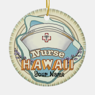 Hawaii Nurse Keramisch Ornament