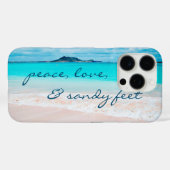 Hawaii Ocean Beach Foto Vrede Liefde Zandvoeten Case-Mate iPhone Case (Achterkant (horizontaal))