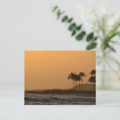 Hawaii Ocean Sunset Briefkaart (Staand voorkant)