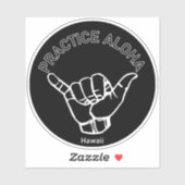 Hawaii Oefen Aloha Shaka (Hang loose) Sticker (Vel)