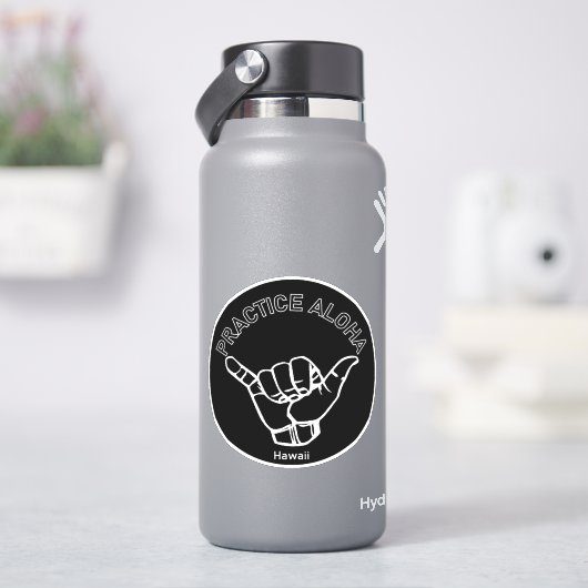 Hawaii Oefen Aloha Shaka (Hang loose) Sticker (HydroFlask)