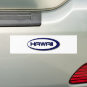 Hawaii Oval Bumpersticker (Op auto)